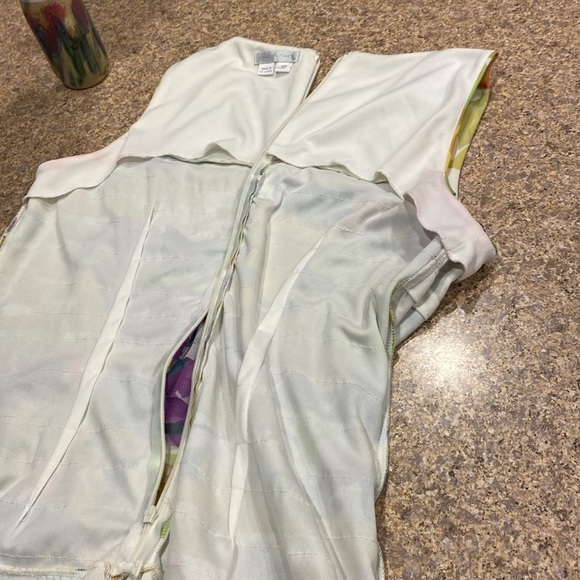 London Times Dress 10  Green Purple Blue White - Picture 13 of 15